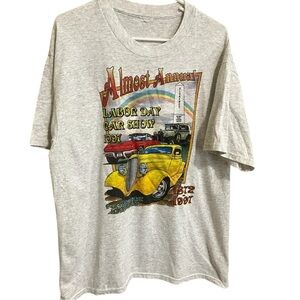 Vintage 90s Kansas Labor Day Car Show Fruit Of the Loom Tshirt Size XXL